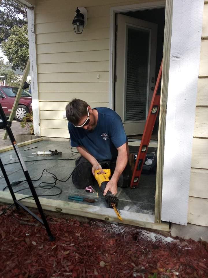 Handyman working on a project